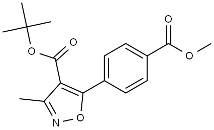 CAS#1628507-27-6|Tert-butyl 5- (4- (methoxycarbonyl) phenyl) -3-methyl-1,2-oxazole-4-carboxylate