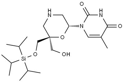 CAS#2376454-09-8|1-[(2r, 6s) -6- (hydroxymethyl) -6-{[(Tris (propan-2-il) silyl) oxy] methyl} morffolin-2-il] -5-methyl-1,2,3,3,4-tetrahydropyrimidine-2,4-dione