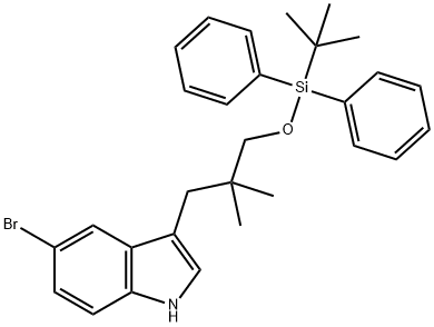 CAS#2641451-59-2|5-bromo-3- (3-((tert-butyldiphenylsilyl) oxy) -2,2-dimethylpropyl) -1h-indole