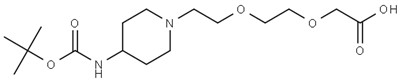 CAS#2716124-88-6|2- (2- (2- (4-{[(tert-butoxy) carbonyl] amino} piperidin-1-il) ethoxy) ethoxy) asid asetig
