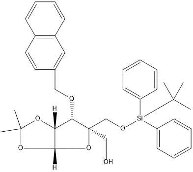 CAS#956485-08-8|(3ar, 5r, 6s, 6ar) -5-{[((tert-butyldiphenylsilyl) oxy] methyl} -2,2-dimethyl-6-[(naphthalen-2 -yl) methoxy] -tetrahydro-2h-furo [2,3-dioxol-5-5-5-5-mEHANOXOL